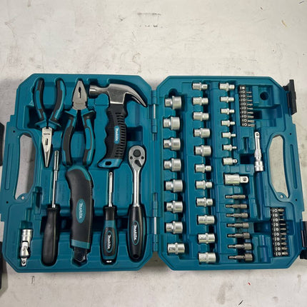 Makita Handwerkzeug Set 76 tlg Chrom Vanadium Stahl E 10899 Bit Zange Hammer Ratsche Schraubendreher Unvollstaendig 3 - toolbrothers