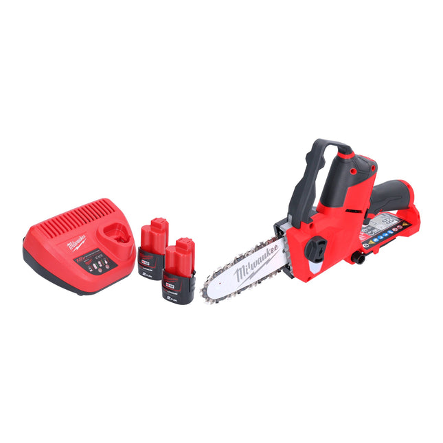 Milwaukee M12 FHS 202 Akku Astsaege 12 V 15 cm Brushless 2x Akku 2 0 Ah Ladegeraet 0 - toolbrothers