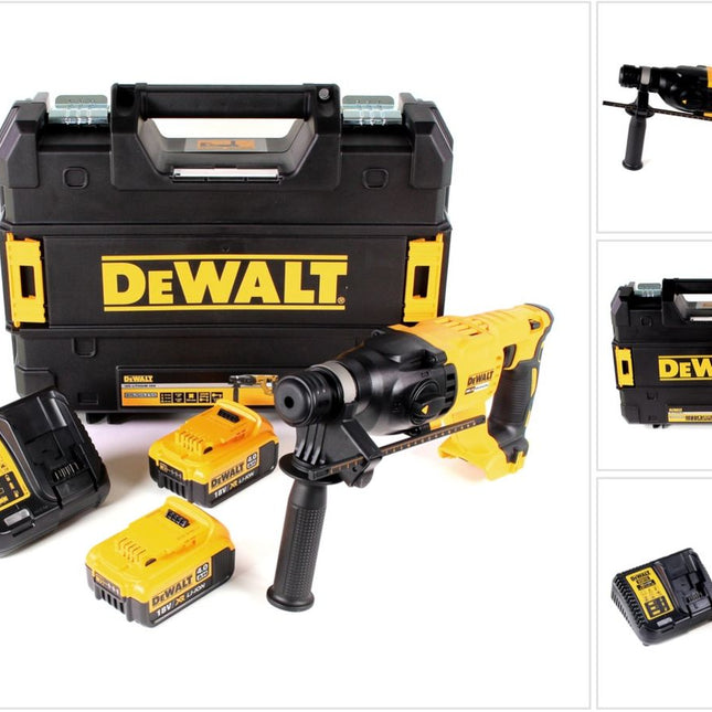DeWalt DCH 133 M2 Akku Kombihammer 18V 2,6J SDS plus Brushless + 2x Akku 4,0Ah + Ladegerät + TSTAK - Toolbrothers