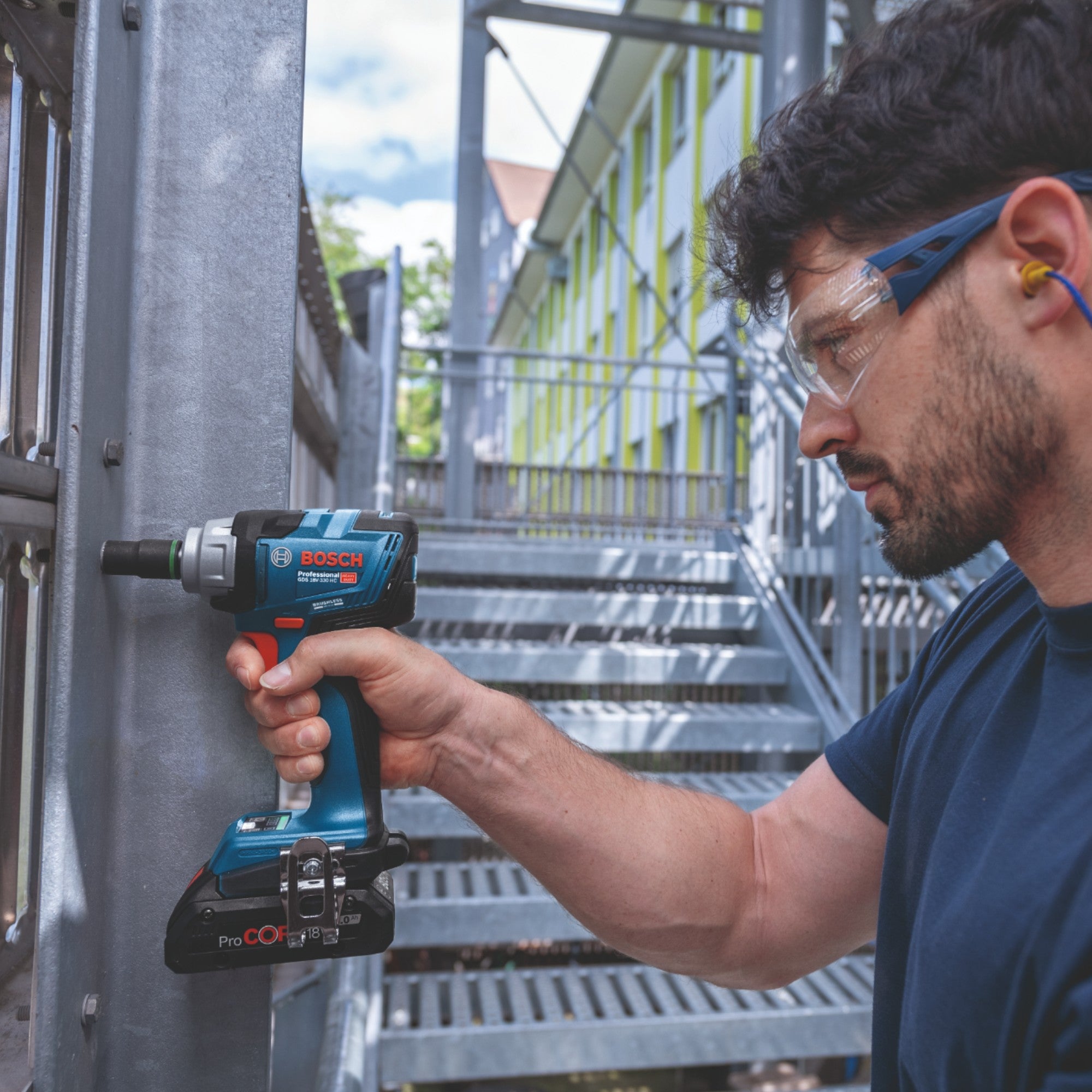 Bosch GDS 18V 330 HC Professional Akku Schlagschrauber 18 V 330 Nm 1 2 Brushless 1x Akku 5 0 Ah ohne Ladegeraet 4 - toolbrothers