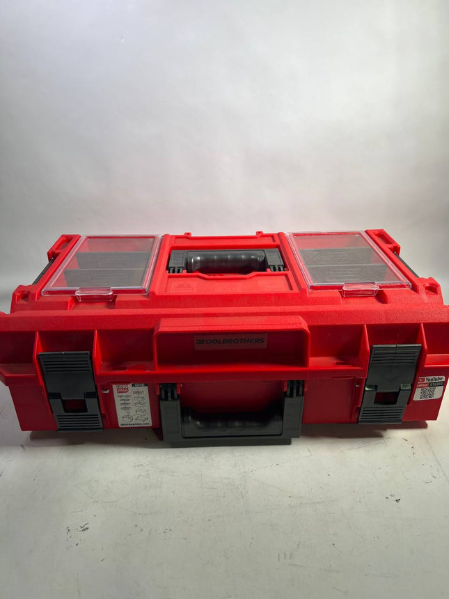 Qbrick System ONE 200 2 0 Profi RED ULTRA HD Custom Werkzeugkoffer modularer Organizer 585 x 385 x 190 mm 15 4 l stapelbar IP66 Leicht Gebraucht 1 - toolbrothers