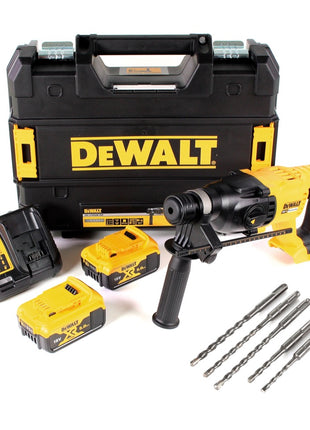 DeWalt DCH 133 P2 Akku Kombihammer 18V 2,6J SDS plus Brushless + 2x Akku 5,0Ah + Ladegerät + TSTAK + 5x Hartmetall Bohrer - Toolbrothers