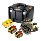 DeWALT DCS 578 X2T Akku Kreissaege 54V XR FlexVolt 190 mm Brushless 2x Akku 9 0 Ah Ladegeraet TSTAK 0 - toolbrothers