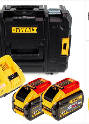 DeWalt Akku Plus Starter Set DCB118X2T in TSTAK II Systemkoffer mit passender Einlage inkl. 2 x 9,0 Ah Akku + Ladegerät - Toolbrothers