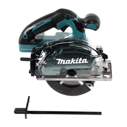 Makita DCS 553 RTJ Akku Metallhandkreissäge 18 V 150 mm Brushless + 2x Akku 5,0Ah + Ladegerät + 2x Sägeblatt für Metall + Makpac - Toolbrothers