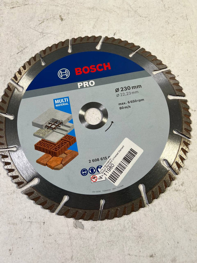 Bosch Standard Universal Diamant Trennscheibe 230 x 22 23 mm 1 Stk 2608615065 fuer Beton Beschaedigt 1 - toolbrothers