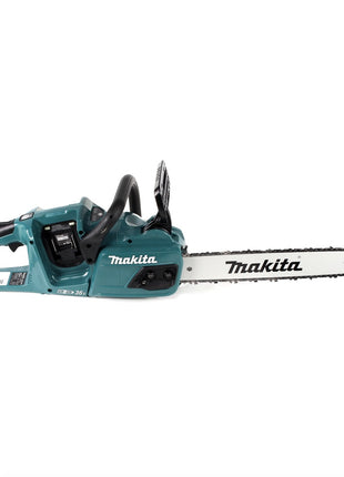 Makita DUC 405 PT4 Akku Kettensäge 36V ( 2x18V ) Brushless 40 cm + 4x 5,0 Ah Akku + Doppelladegerät - Toolbrothers