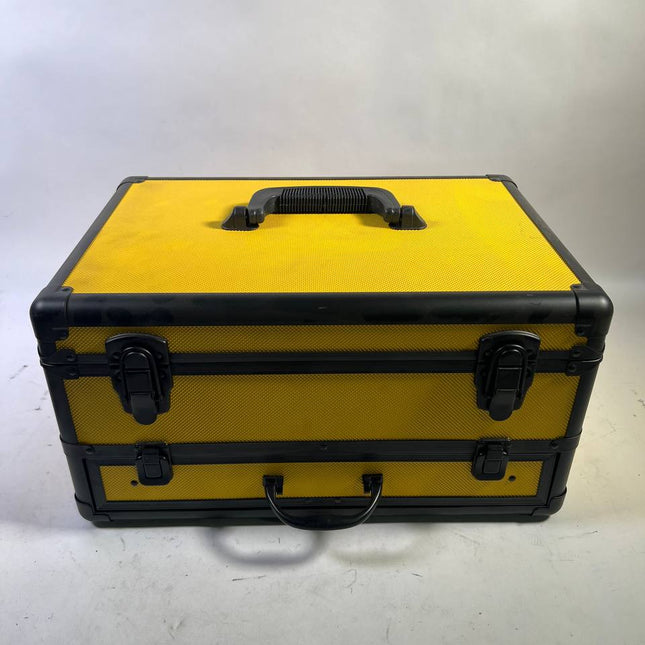 Toolbrothers TX Alu Werkzeug Koffer gelb fuer Akku Schlagschrauber und Schlagbohrschrauber 70 tlg Bit Bohrer Set Wuerfelschaum Einlage Neuwertig 1 - toolbrothers