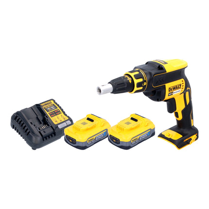 DeWalt DCF 620 H2 Akku Trockenbauschrauber 18 V 30 Nm Brushless 2x Powerstack Akku 5 0 Ah Ladegeraet 0 - toolbrothers