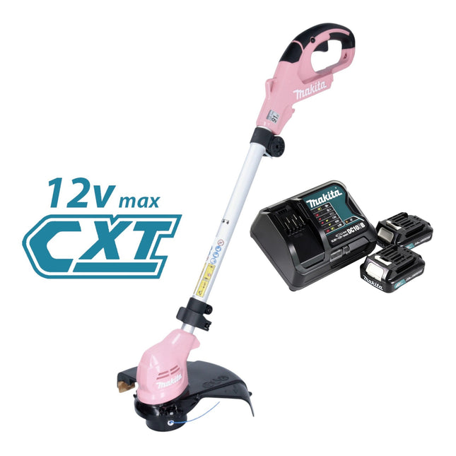 Makita UR 100 DSA2P Akku Rasentrimmer 12 V max 260 mm pink 2x Akku 2 0 Ah Ladegeraet 0 - toolbrothers