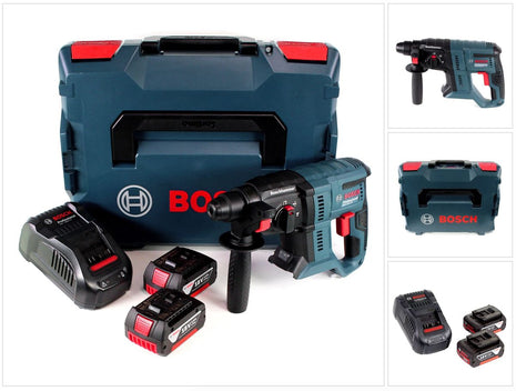 Bosch GBH 18 V-20 Akku Kombihammer 18V 1,7J SDS plus + 2x Akku 3,0Ah + Schnellladegerät + L-BOXX - Toolbrothers