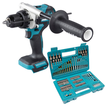 Makita DHP 486 Z Akku Schlagbohrschrauber 18 V 130 Nm Brushless 102 tlg Bit Bohrer Set ohne Akku ohne Ladegeraet 0 - toolbrothers