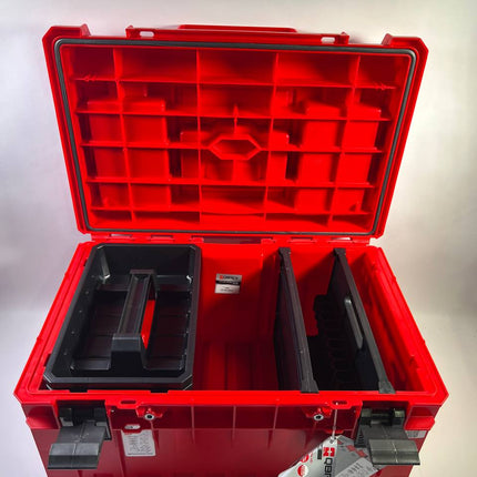 Qbrick System ONE 350 2 0 Profi RED ULTRA HD Custom Werkzeugkoffer modularer Organizer 585 x 385 x 320 mm 38 l stapelbar IP66 Beschaedigt 2 - toolbrothers