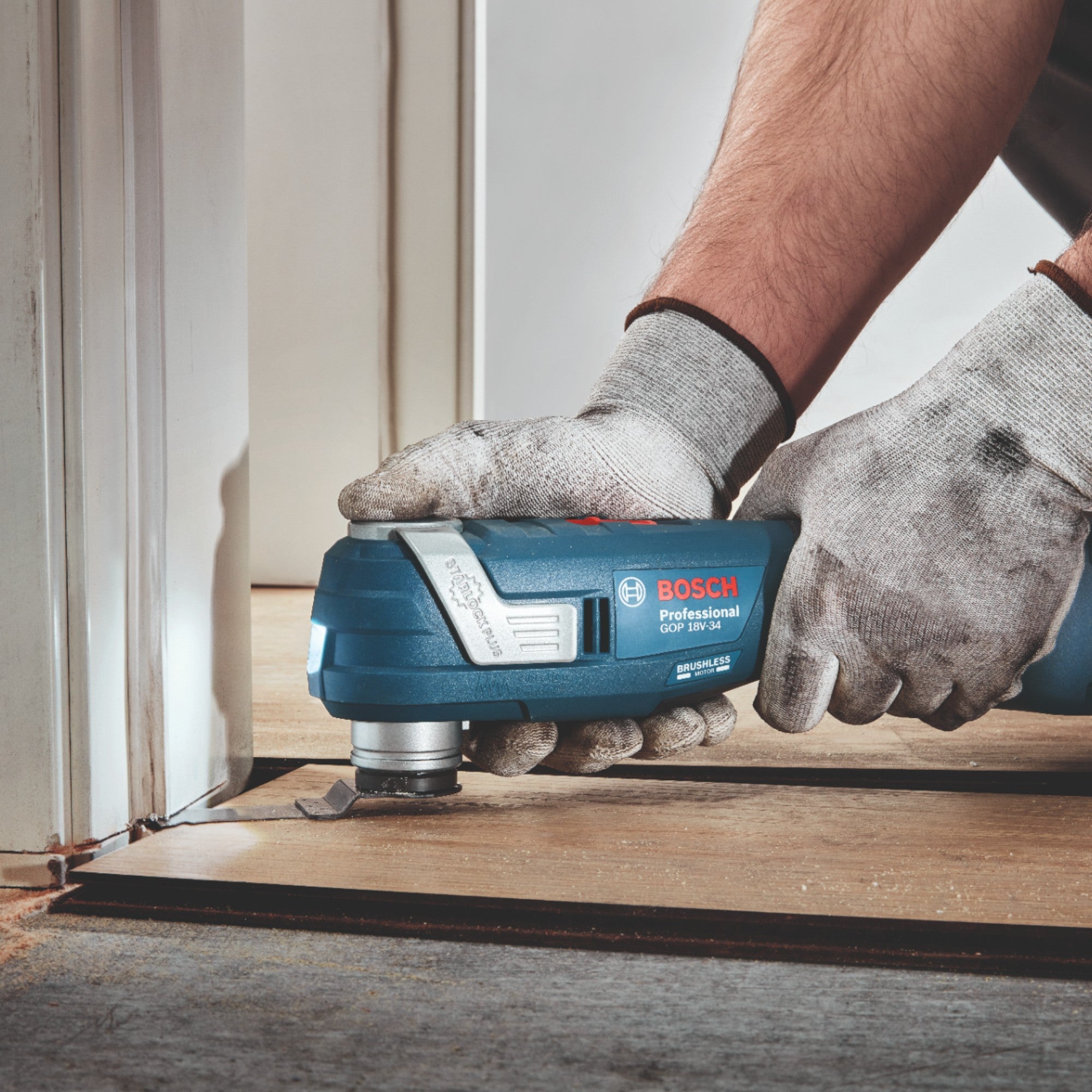 Bosch GOP 18V 34 Professional Akku Multi Cutter 18 V Starlock Plus 1x Akku 5 0 Ah ohne Ladegeraet 4 - toolbrothers