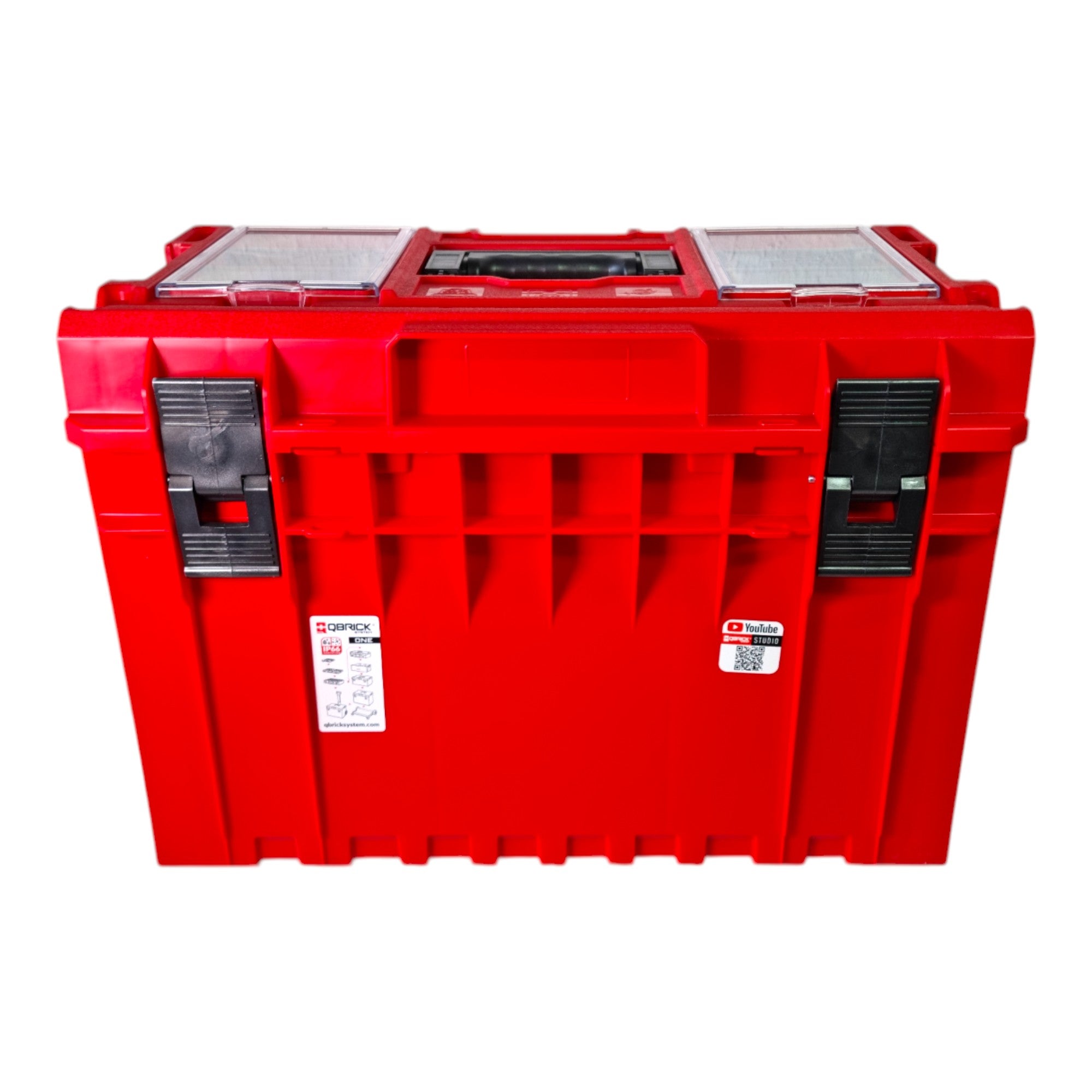 Qbrick System ONE 450 PROFI RED ULTRA HD Custom Werkzeugkoffer modularer Organizer 585 x 385 x 420 mm 52 l stapelbar IP66 alte Version 1 - toolbrothers
