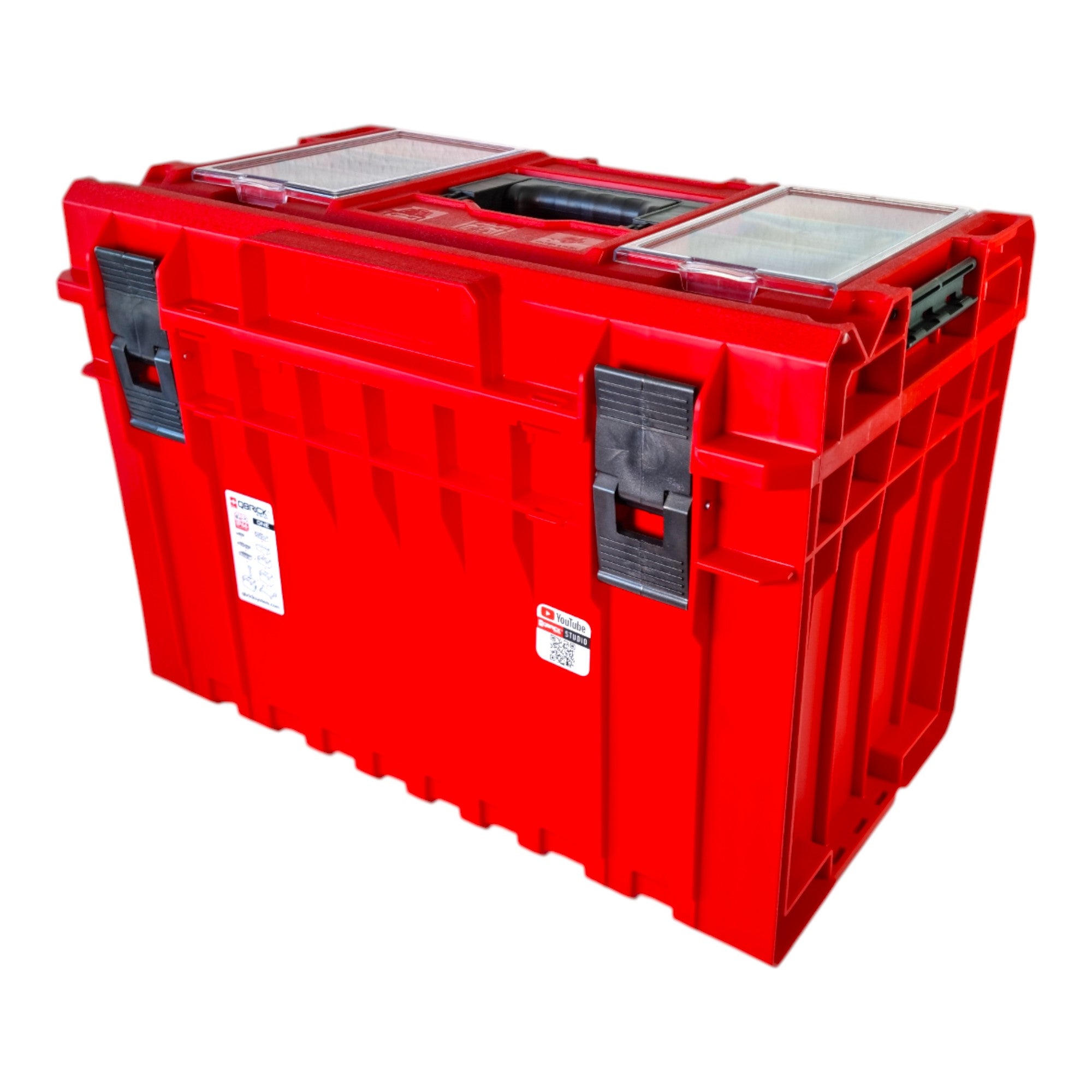 Qbrick System ONE 450 PROFI RED ULTRA HD Custom Werkzeugkoffer modularer Organizer 585 x 385 x 420 mm 52 l stapelbar IP66 alte Version 0 - toolbrothers
