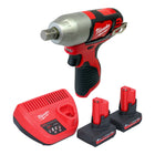 Milwaukee M12 BIW12 502 Akku Schlagschrauber 12 V 138 Nm 1 2 2x Akku 5 0 Ah Ladegeraet 0 - toolbrothers