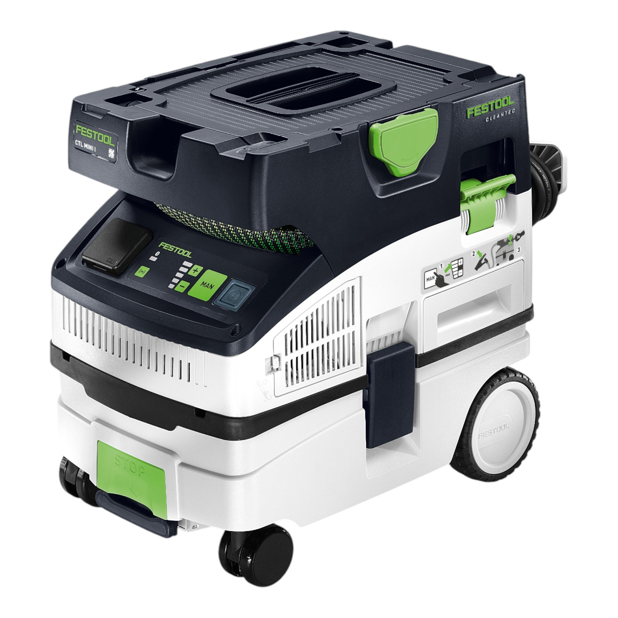 Festool CTL MINI I CLEANTEC Absaugmobil 1200 Watt 10 l Staubklasse L 578311 8 tlg Handwerker Reinigungsset 577258  1 - toolbrothers
