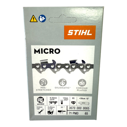 Stihl 6x 1 4 Picco Micro 3 PM3 Saegekette 30 cm 1 4 P 1 1 mm 65 TG 6 Stueck 6x 36700000065  3 - toolbrothers