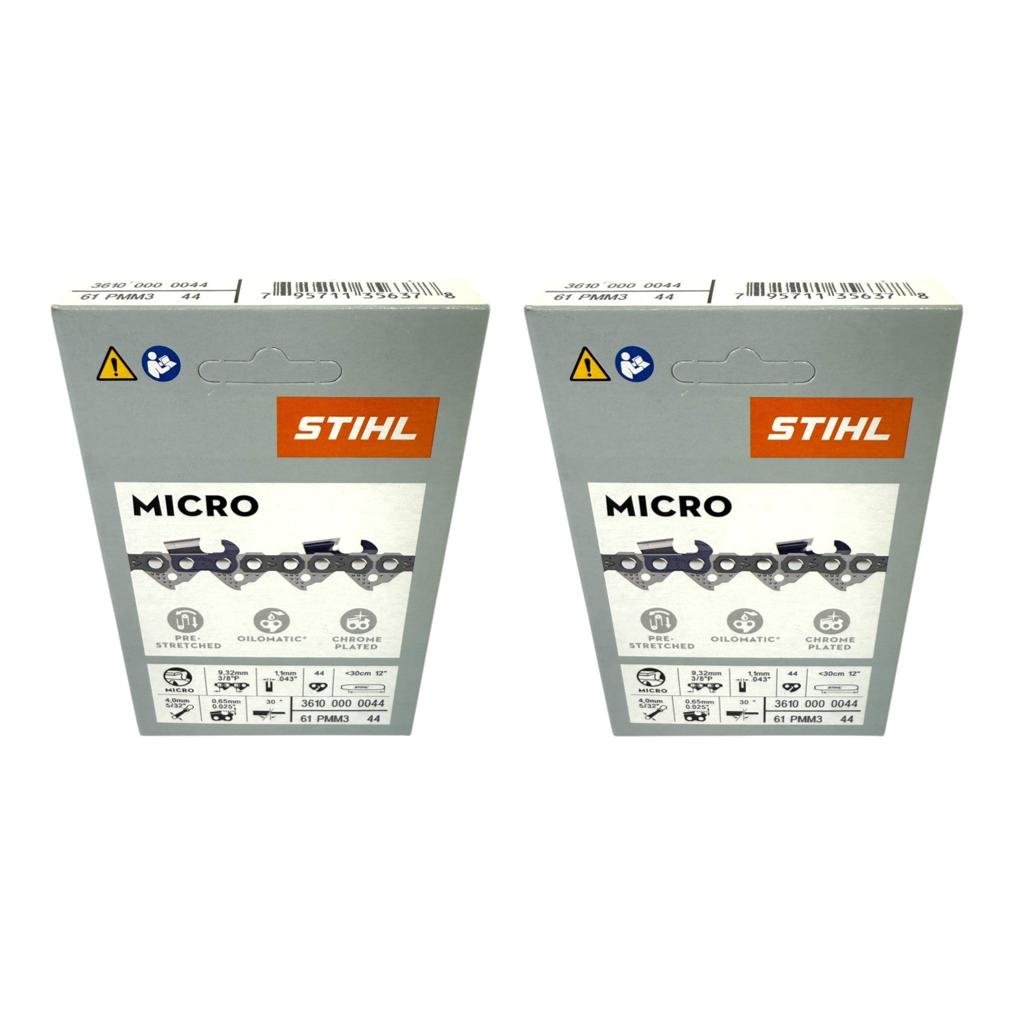 STIHL Picco Micro Mini 3 Saegekette 30 cm 3 8 P 1 1 mm 44 TG 2 Stk 2x 36100000044  0 - toolbrothers