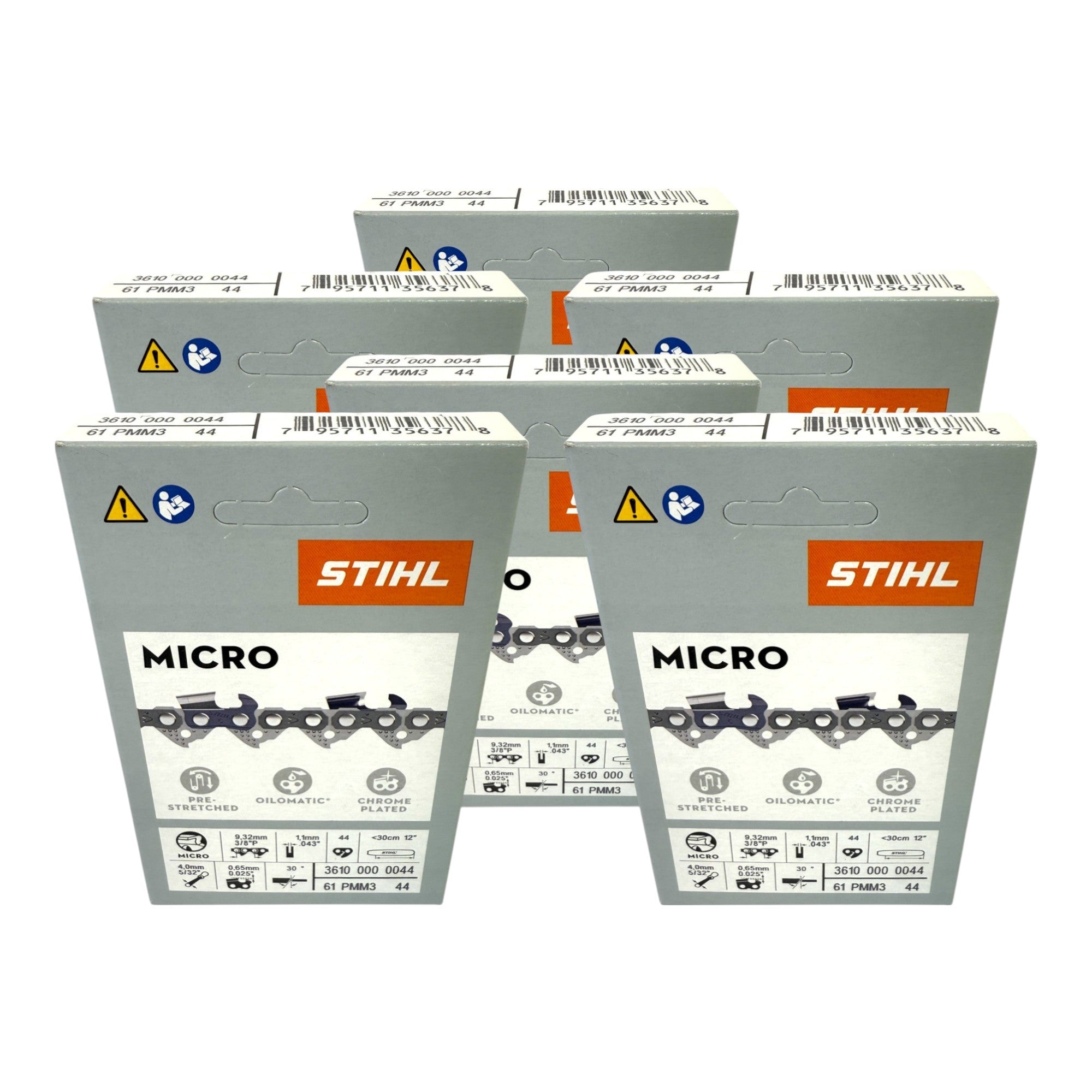 STIHL Picco Micro Mini 3 Saegekette 30 cm 3 8 P 1 1 mm 44 TG 6 Stk 6x 36100000044  0 - toolbrothers