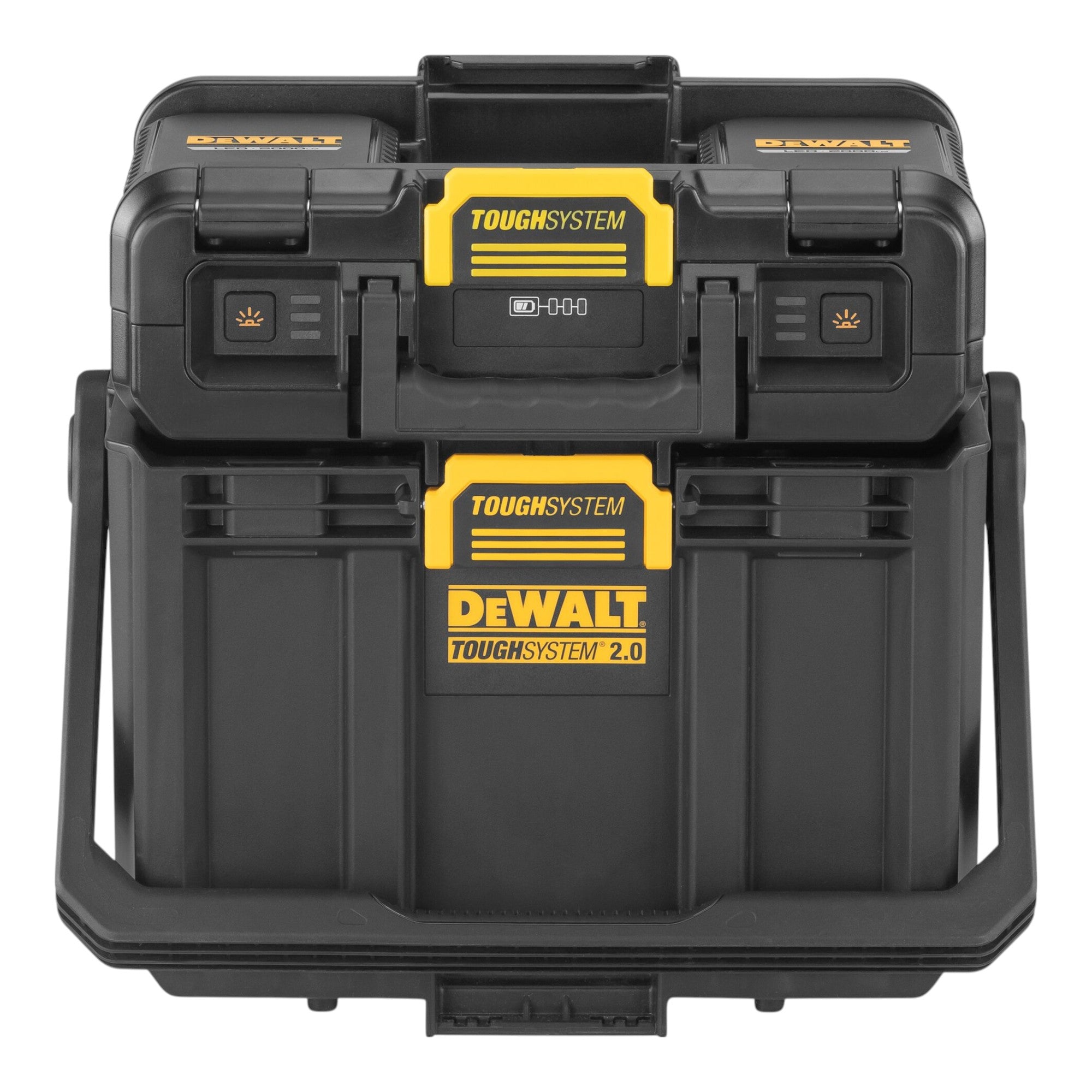DeWalt DWST08061 1 Werkzeugbox mit integrierten Leuchten 395 x 352 x 255 mm ToughSystem 2 0 2x Akku 4 0 Ah Ladegeraet 1 - toolbrothers