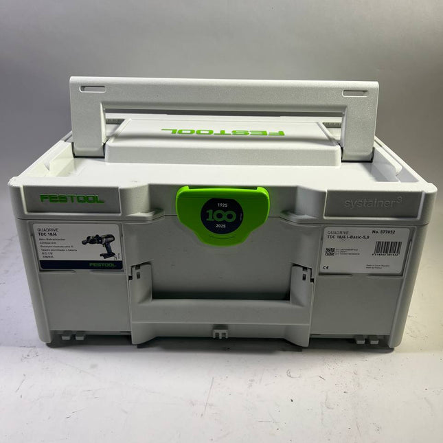Festool TDC 18 4 I Basic Akku Bohrschrauber 18 V 75 Nm 575601 Brushless Systainer Beschaedigt 1 - toolbrothers