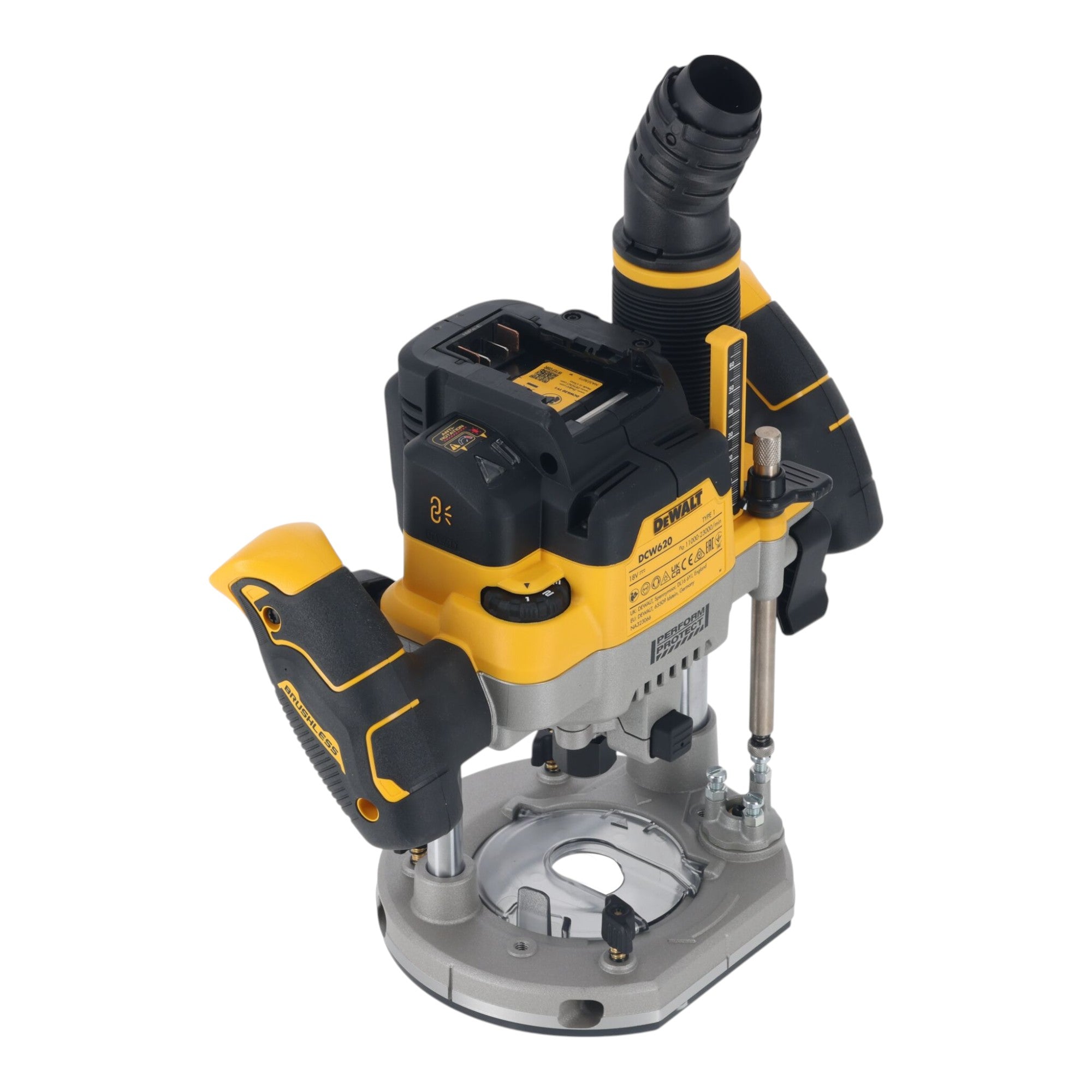 DeWalt DCW 620 P1T Akku Oberfraese 18 V 12 mm Brushless 1x Akku 5 0 Ah Ladegeraet TSTAK 1 - toolbrothers