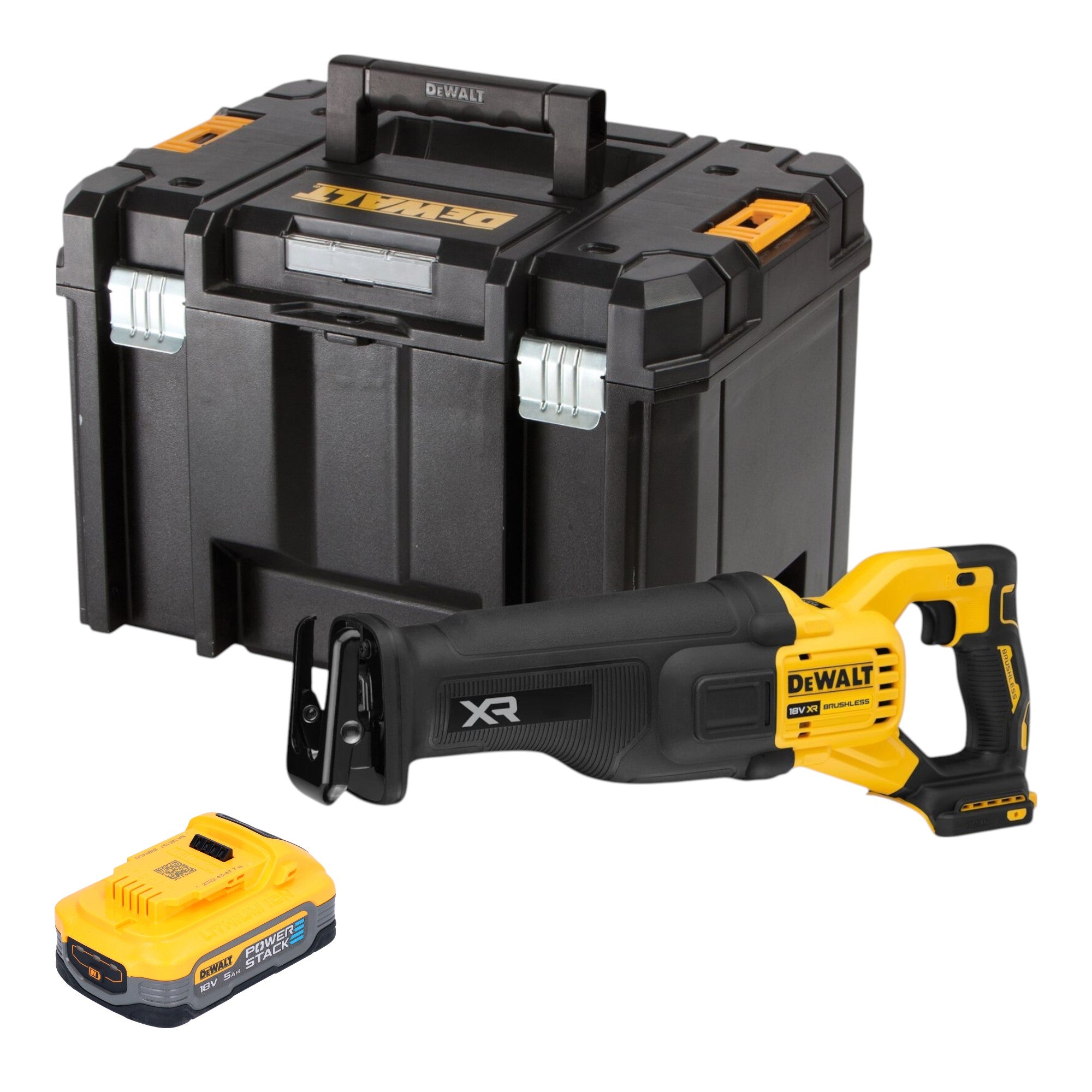 DeWalt DCS 386 NT Akku Saebelsaege 18 V Brushless 1x Powerstack Akku 5 0 Ah TSTAK ohne Ladegeraet 0 - toolbrothers