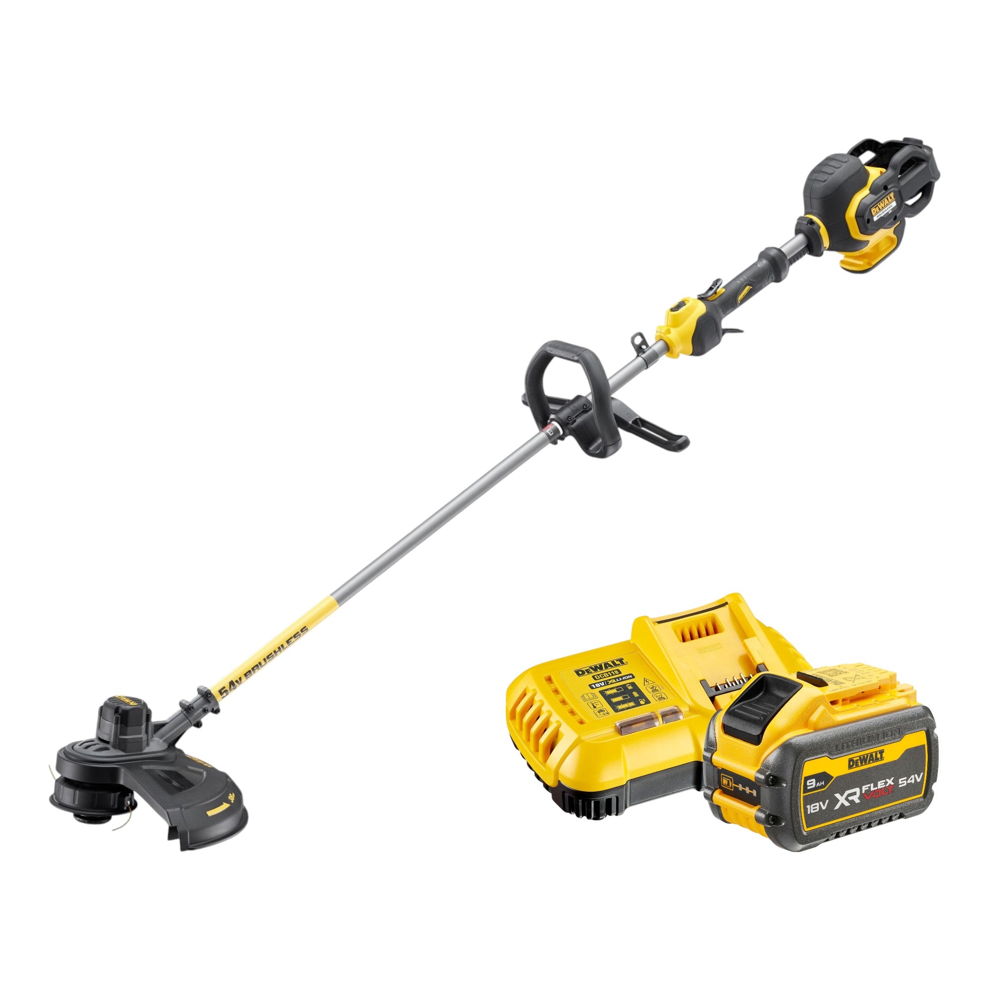 DeWalt DCM 571 X1 Akku Motorsense 54 V FlexVolt 38 cm Brushless 1x Akku 9 0 Ah Ladegeraet 0 - toolbrothers