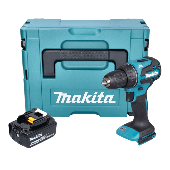 Makita DDF 490 T1J Akku Bohrschrauber 18 V 65 Nm 1 2 Brushless 1x Akku 5 0 Ah Makpac ohne Ladegeraet 0 - toolbrothers