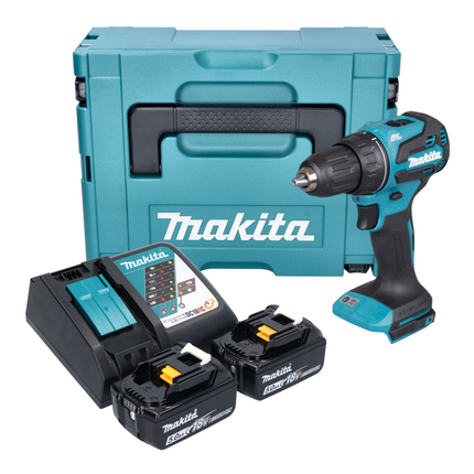 Makita DDF 490 RTJ Akku Bohrschrauber 18 V 65 Nm 1 2 Brushless 2x Akku 5 0 Ah Ladegeraet Makpac 0 - toolbrothers