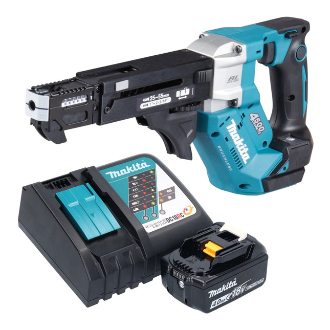 Makita DFR 552 RM1 Akku Magazinschrauber 18 V 25 55 mm Brushless 1x Akku 4 0 Ah Ladegeraet 0 - toolbrothers