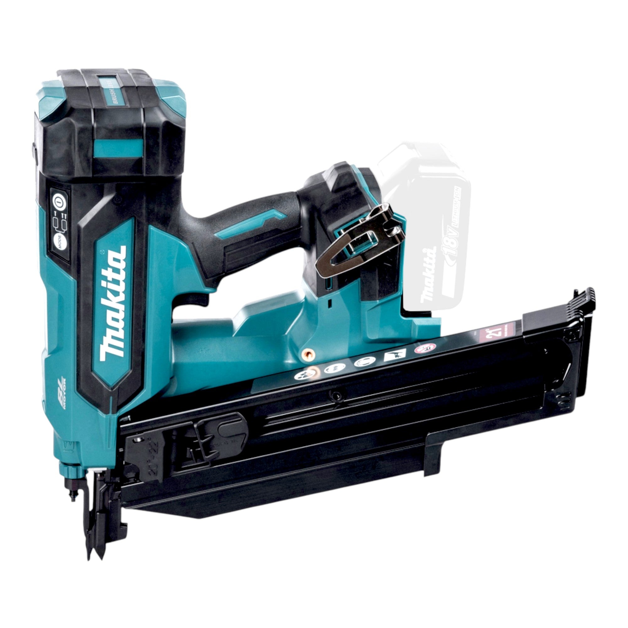 Makita DBN 901 RM1K Akku Nagler 18 V 50 90 mm Brushless 1x Akku 4 0 Ah Ladegeraet Koffer 1 - toolbrothers