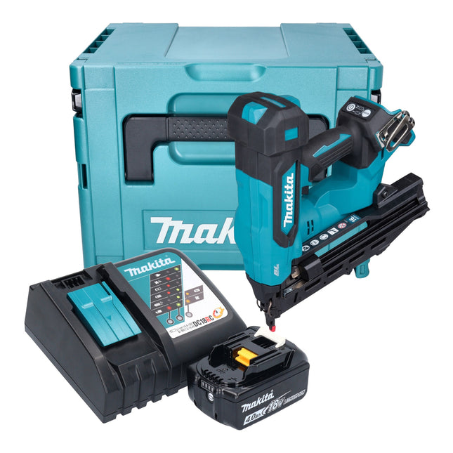 Makita DBN 610 RM1J Akku Stauchkopfnagler 18 V 32 64 mm Brushless 1x Akku 4 0 Ah Ladegeraet Makpac 0 - toolbrothers