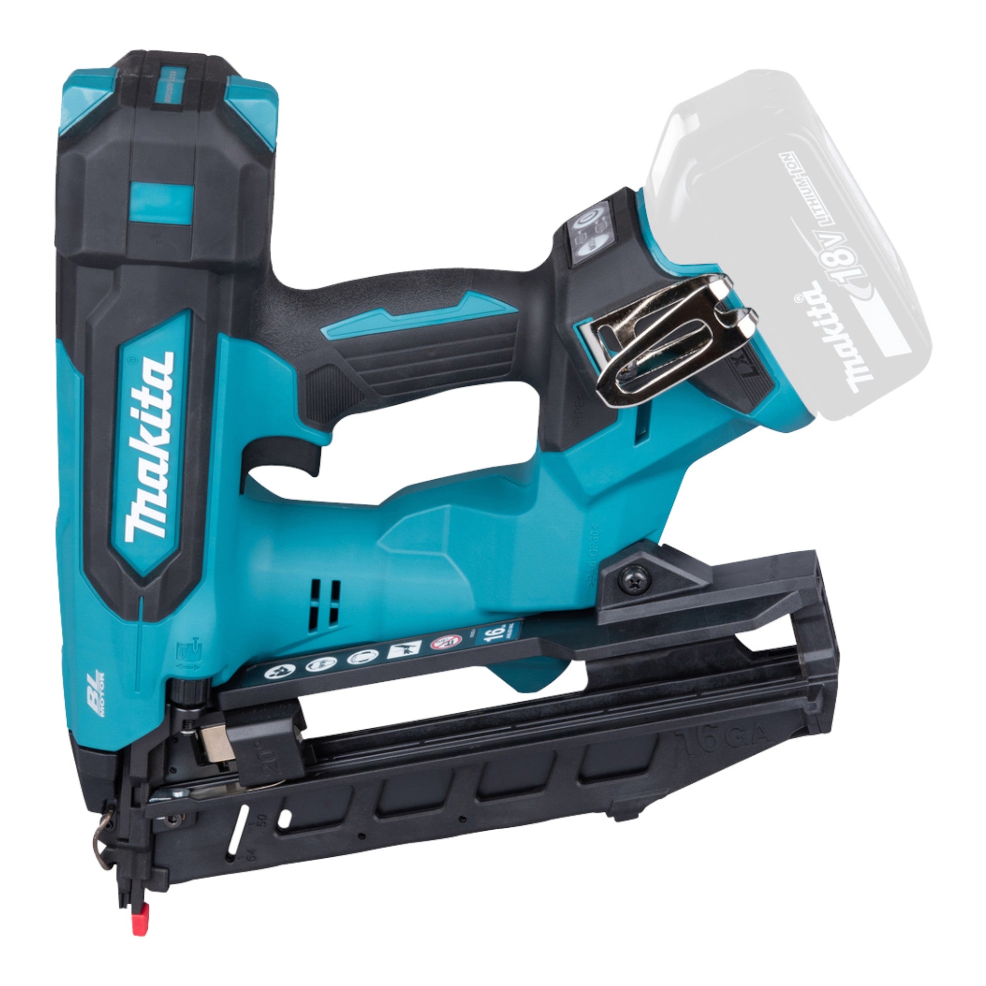 Makita DBN 610 RT1J Akku Stauchkopfnagler 18 V 32 64 mm Brushless 1x Akku 5 0 Ah Ladegeraet Makpac 1 - toolbrothers
