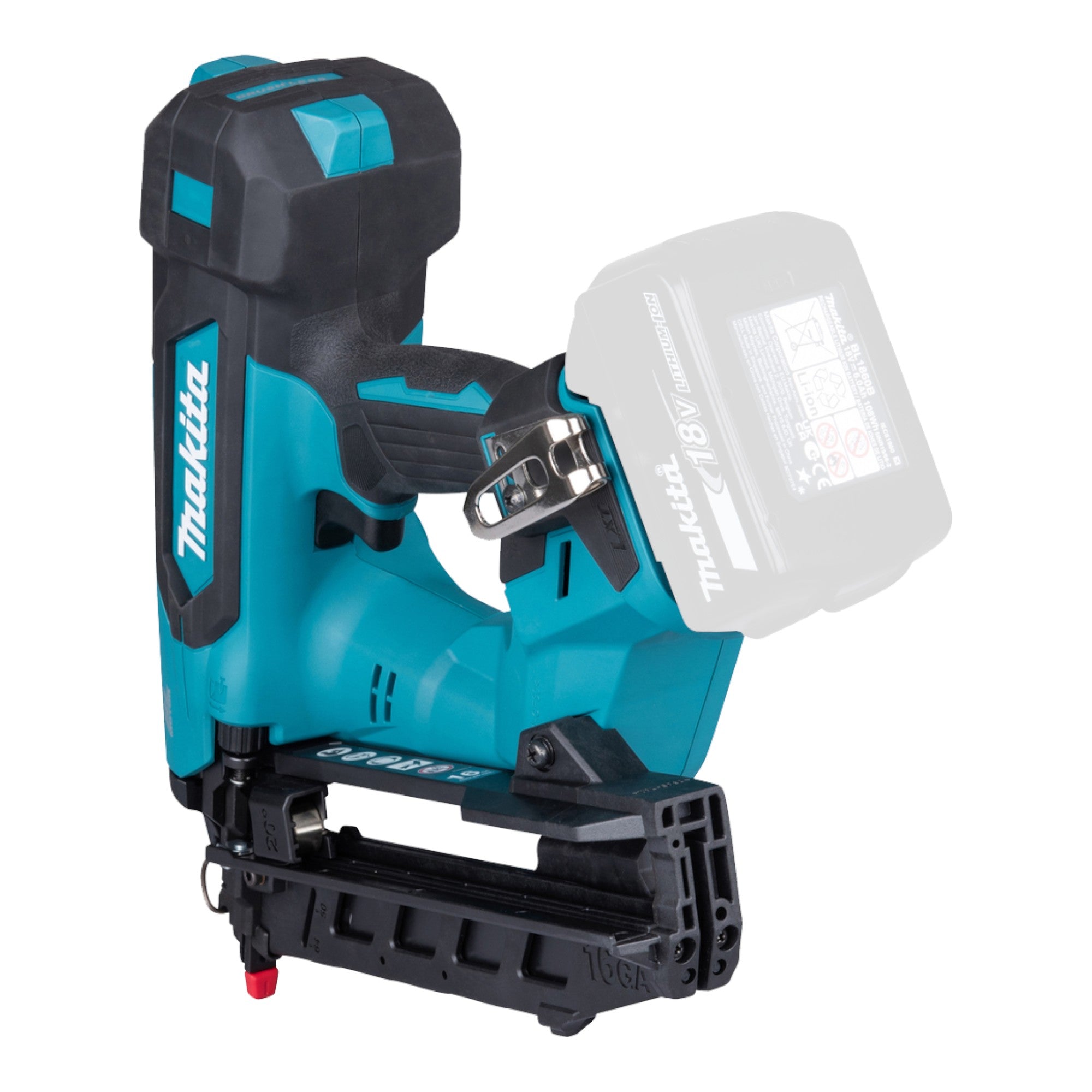 Makita DBN 610 RG1J Akku Stauchkopfnagler 18 V 32 64 mm Brushless 1x Akku 6 0 Ah Ladegeraet Makpac 4 - toolbrothers