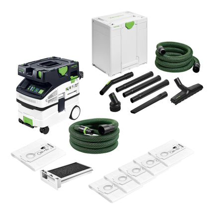 Festool CTM MIDI I CLEANTEC Absaugmobil 574822 Nassfilter 5x Filtersack Handwerker Reinigungsset 0 - toolbrothers
