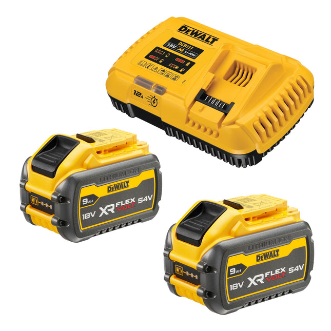 DeWalt DCB 117 X2 Akku Starter Set 18 V Ladegeraet 12 A 2x DCB 547 Akku 9 0 Ah 0 - toolbrothers