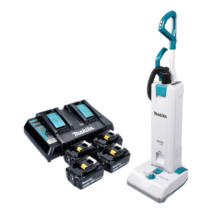 Makita DVC 560 PG4 Akku Staubsauger 36 V 2x 18 V 5 l Brushless 4x Akku 6 0 Ah Ladegeraet 0 - toolbrothers