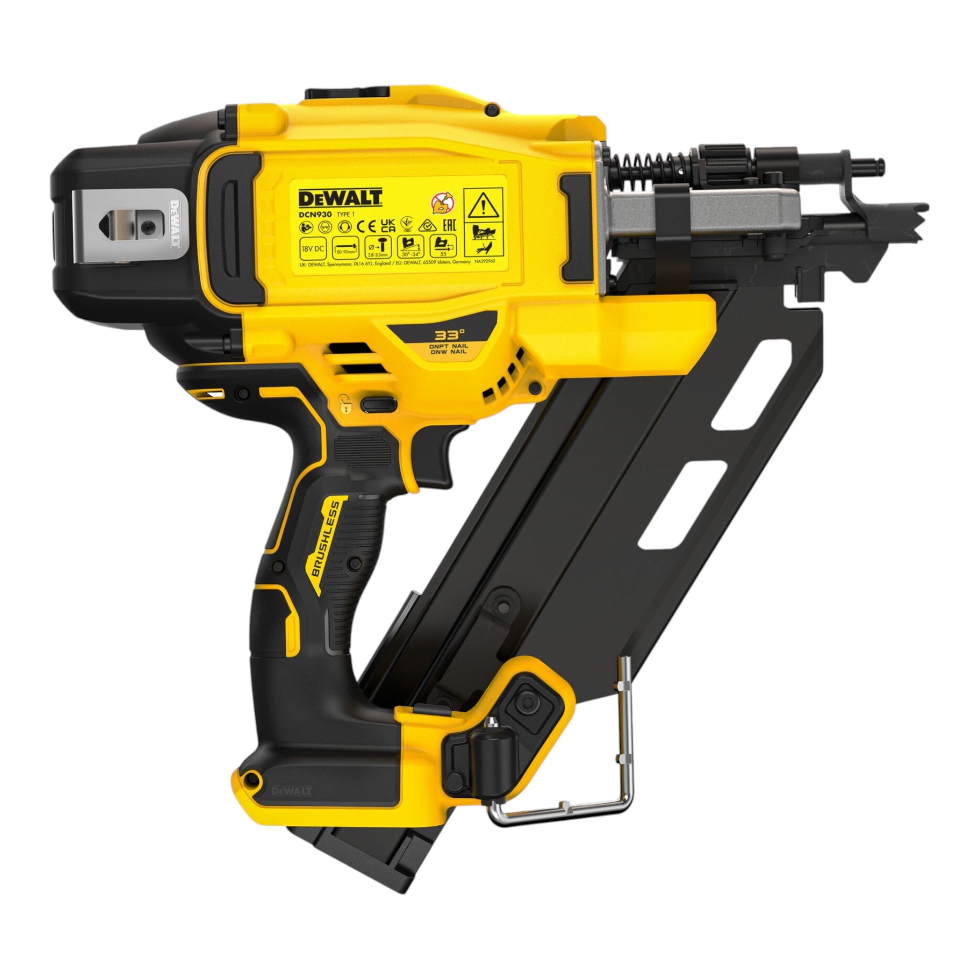 DeWalt DCN 930 H1 Akku Nagler 18 V 50 90 mm Brushless 1x Powerstack Akku 5 0 Ah Ladegeraet 4 - toolbrothers