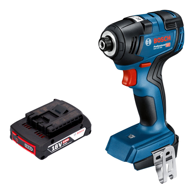 Bosch GDR 18V 200 Professional Akku Drehschlagschrauber 18 V 200 Nm Brushless 1x Akku 2 0 Ah ohne Ladegeraet 0 - toolbrothers