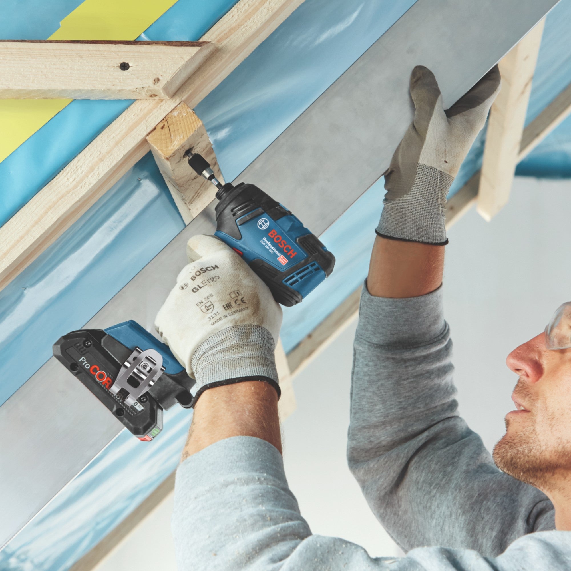 Bosch GDR 18V 200 Professional Akku Drehschlagschrauber 18 V 200 Nm Brushless 1x ProCORE Akku 5 5 Ah Ladegeraet 4 - toolbrothers