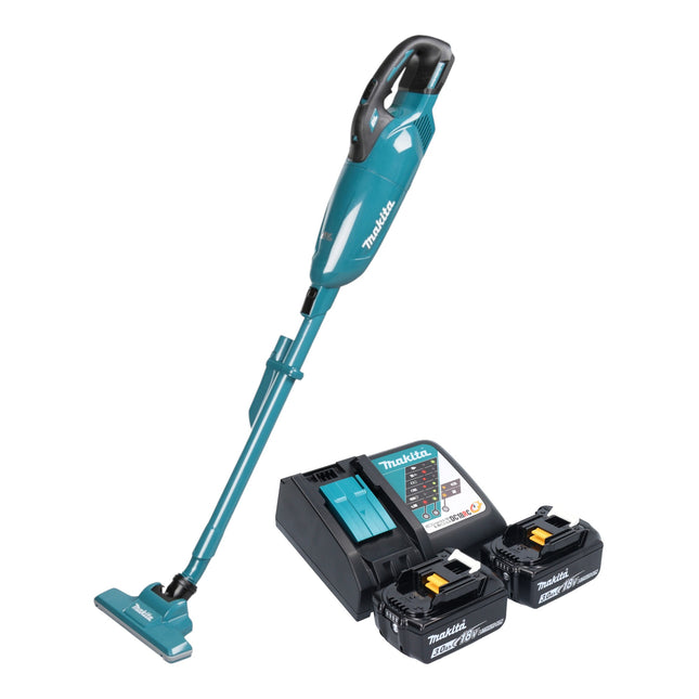 Makita DCL 283 FRF Akku Staubsauger 18 V 0 73 l Brushless 2x Akku 3 0 Ah Ladegeraet 0 - toolbrothers