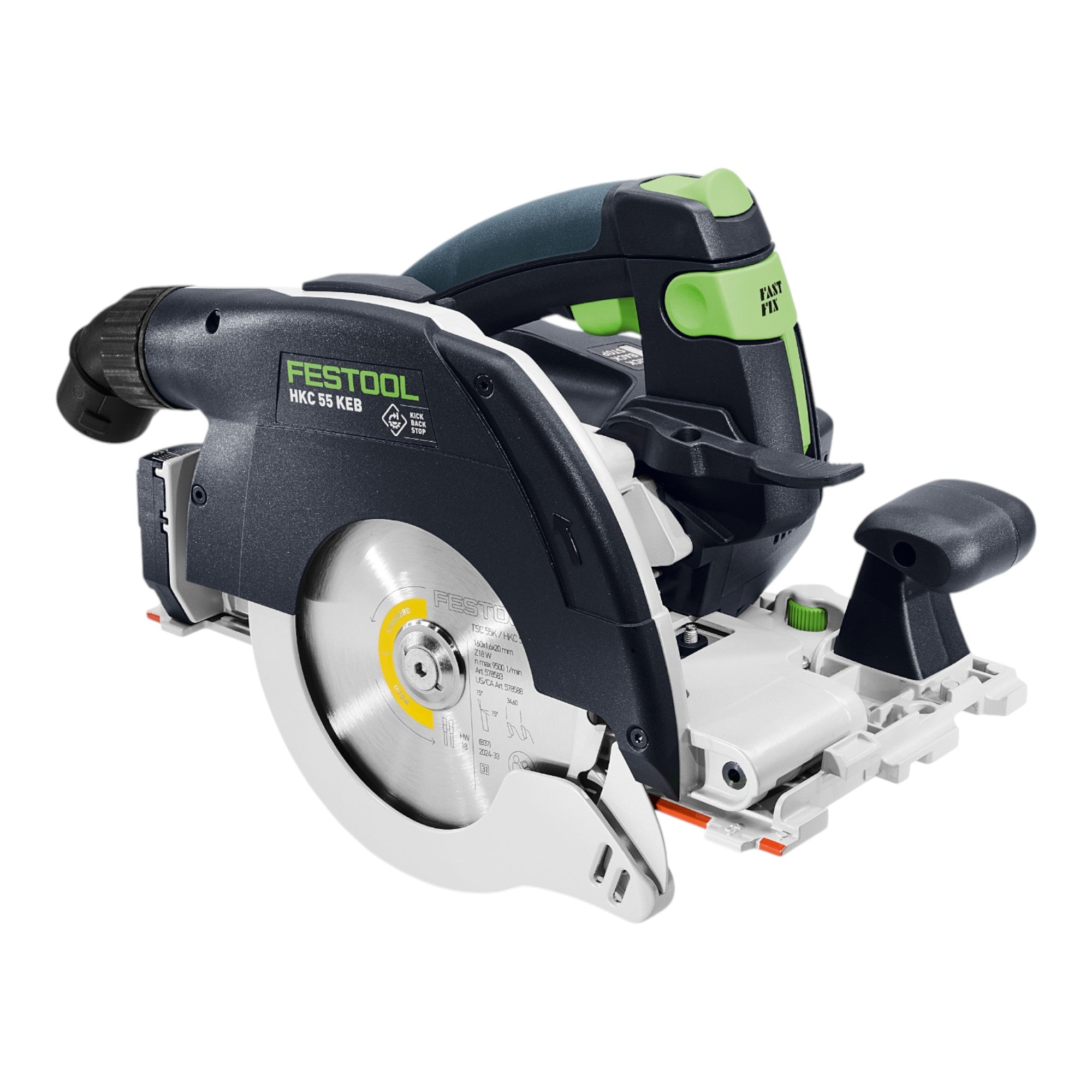 Festool HKC 55 KEB Basic Akku Handkreissaege 18 V 160 mm Brushless 1x Akku 8 0 Ah Systainer ohne Ladegeraet 1 - toolbrothers