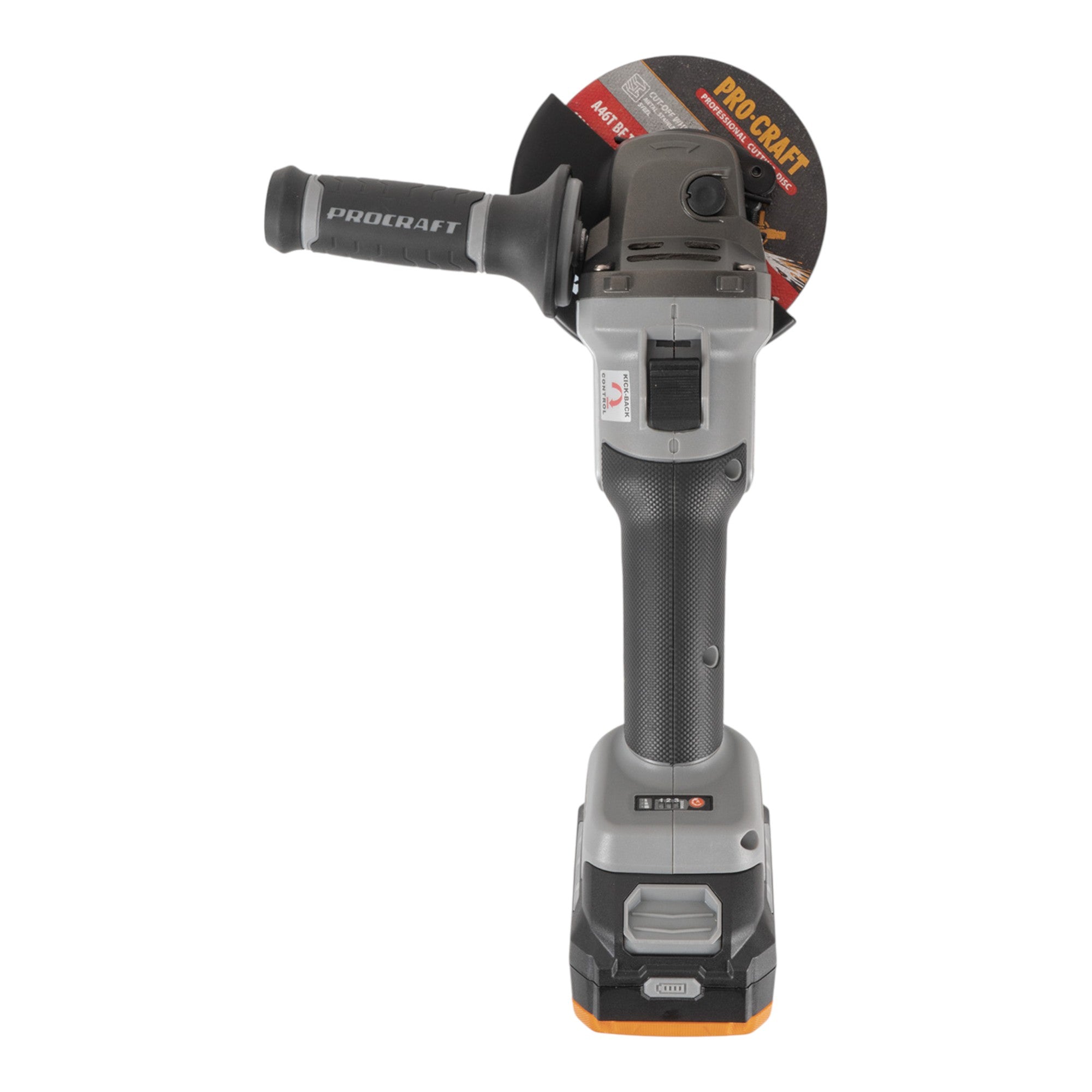 Procraft Industrial AG125A 1B F Akku Winkelschleifer 20 V 125 mm Brushless 1x Akku 4 0 Ah Ladegeraet Tasche 3 - toolbrothers