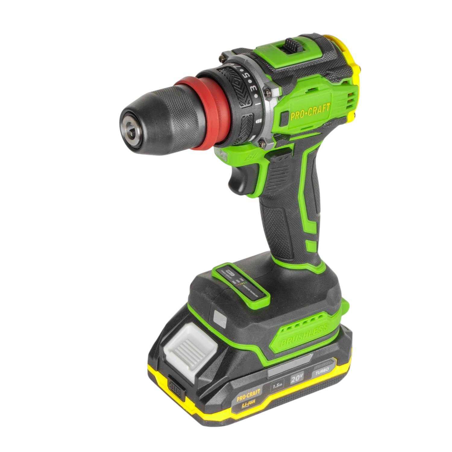 Procraft PA18ProDFR Akku Bohrschrauber 20 V 30 Nm Brushless 1x Akku 1 5 Ah Ladegeraet Koffer 2 - toolbrothers