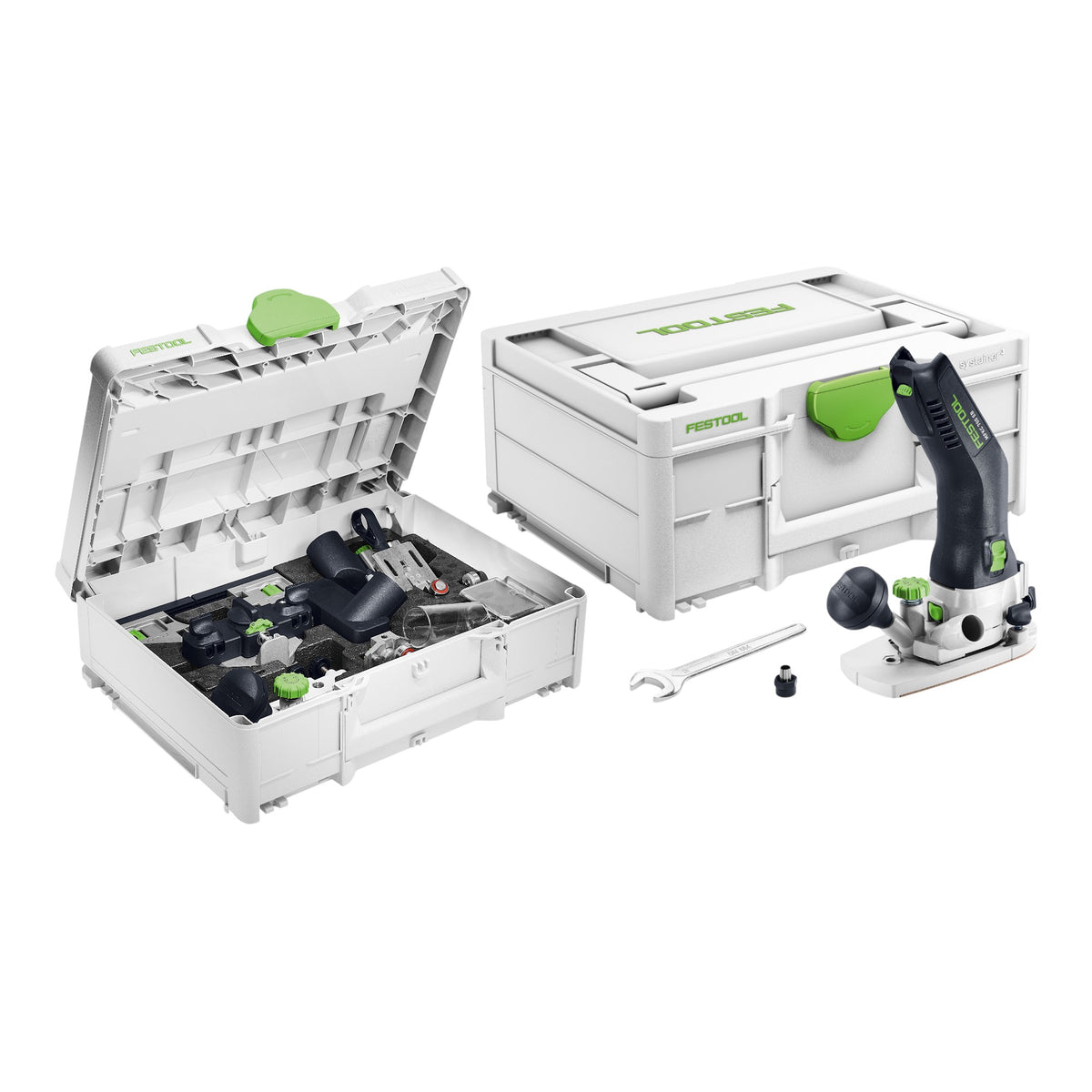 Festool MFKC 700 EB-Basic Módulo de batería Fresadora de cantos 18 V 8 mm sin escobillas + juego de accesorios + Systainer - sin batería, sin cargador