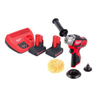Milwaukee M12 BPS 502 Akku Polierer 12 V 2x Akku 5 0 Ah Ladegeraet 0 - toolbrothers