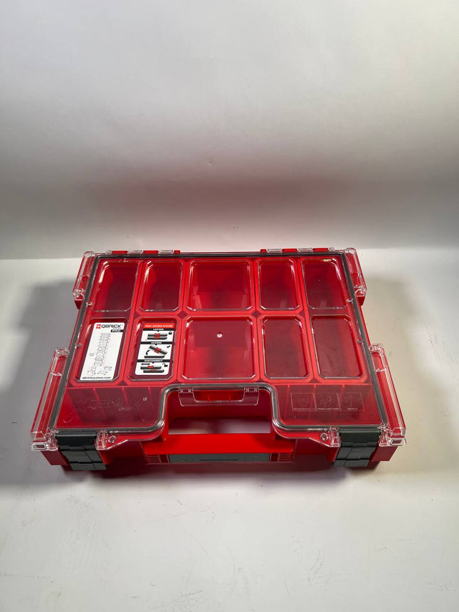 Qbrick System PRO Organizer 300 RED ULTRA HD stapelbar 452 x 358 x 110 mm 9 l IP54 mit 8 Inlays Unvollstaendig 0 - toolbrothers